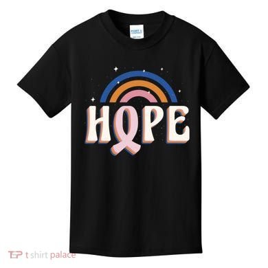 Hope Breast Cancer Awareness Rainbow Kids T-Shirt