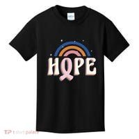 Hope Breast Cancer Awareness Rainbow Kids T-Shirt thumb 0