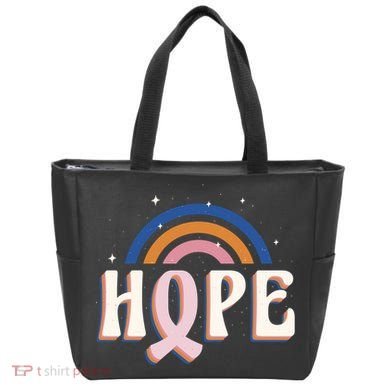 Hope Breast Cancer Awareness Rainbow Tote Bag