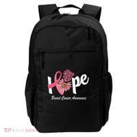 Hope Breast Cancer Awareness Flower Ribbon Backpack thumb 0