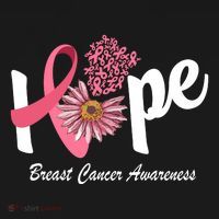 Hope Breast Cancer Awareness Flower Ribbon Backpack thumb 2