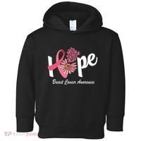 Hope Breast Cancer Awareness Flower Ribbon Toddler Hoodie thumb 0