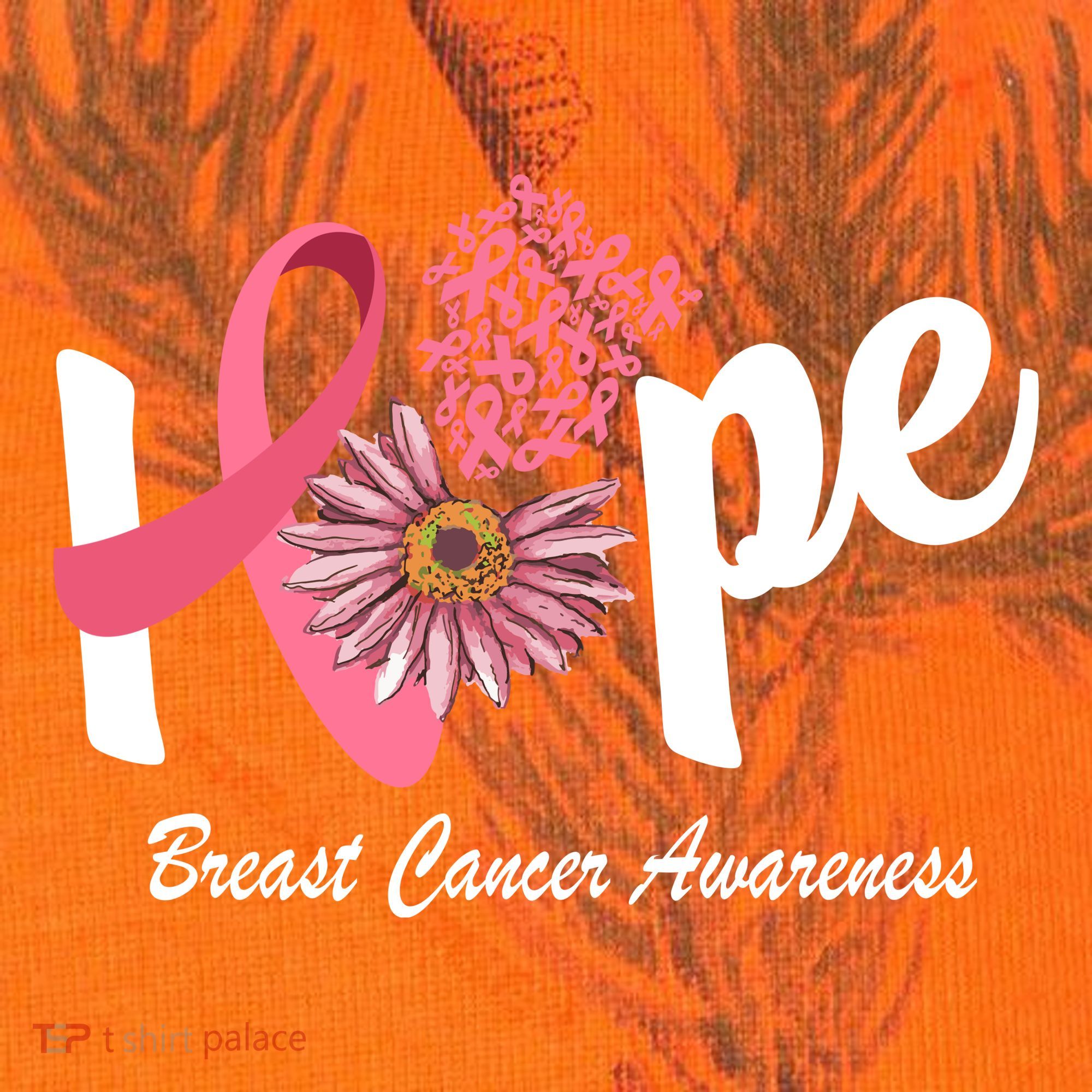 Hope Breast Cancer Awareness Flower Ribbon Kati Licensed 12" Camo Cuffed Beanie