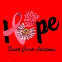 Hope Breast Cancer Awareness Flower Ribbon Santa Hat thumb 1