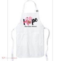 Hope Breast Cancer Awareness Flower Ribbon Apron thumb 0