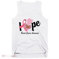 Hope Breast Cancer Awareness Flower Ribbon Tank Top thumb 0