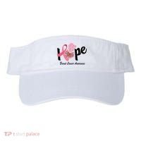 Hope Breast Cancer Awareness Flower Ribbon Visor thumb 0