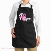 Hope Breast Cancer Awareness Ribbon Flower Apron thumb 2