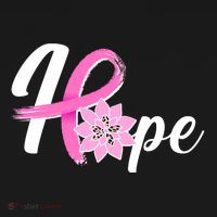Hope Breast Cancer Awareness Ribbon Flower Apron thumb 3