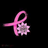 Hope Breast Cancer Awareness Ribbon Flower Coffee Mug thumb 5