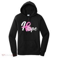 Hope Breast Cancer Awareness Ribbon Flower Women's Hoodie thumb 0