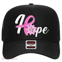 Hope Breast Cancer Awareness Ribbon Flower Hat thumb 0
