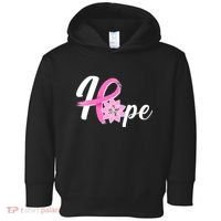 Hope Breast Cancer Awareness Ribbon Flower Toddler Hoodie thumb 0