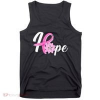 Hope Breast Cancer Awareness Ribbon Flower Tank Top thumb 0