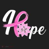 Hope Breast Cancer Awareness Ribbon Flower Golf Towel thumb 3
