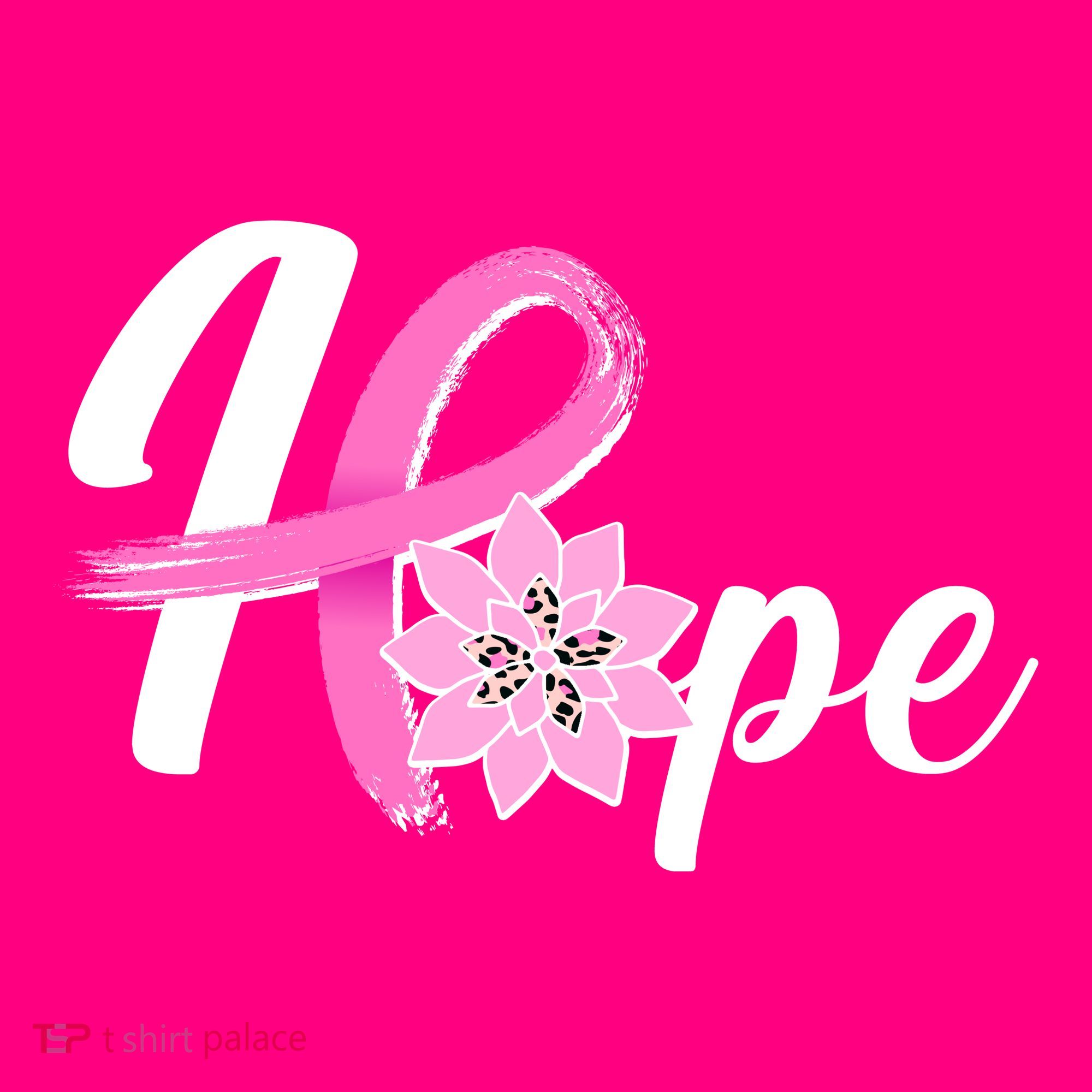 Hope Breast Cancer Awareness Ribbon Flower Sweatshirt