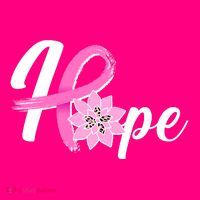 Hope Breast Cancer Awareness Ribbon Flower T-Shirt thumb 7