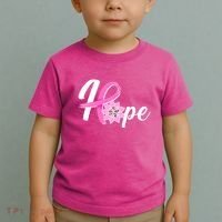 Hope Breast Cancer Awareness Ribbon Flower Toddler T-Shirt thumb 2