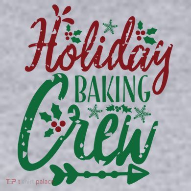 Holiday Baking Crew Women's Racerback Cropped Tank