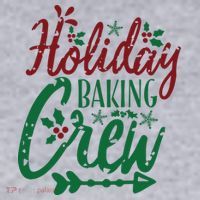 Holiday Baking Crew Women's Racerback Cropped Tank thumb 2