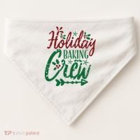 Holiday Baking Crew USA-Made Doggie Bandana thumb 0