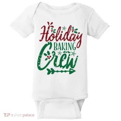 Holiday Baking Crew Baby Bodysuit
