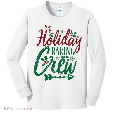 Holiday Baking Crew Kids Long Sleeve Shirt