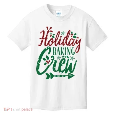 Holiday Baking Crew Kids T-Shirt