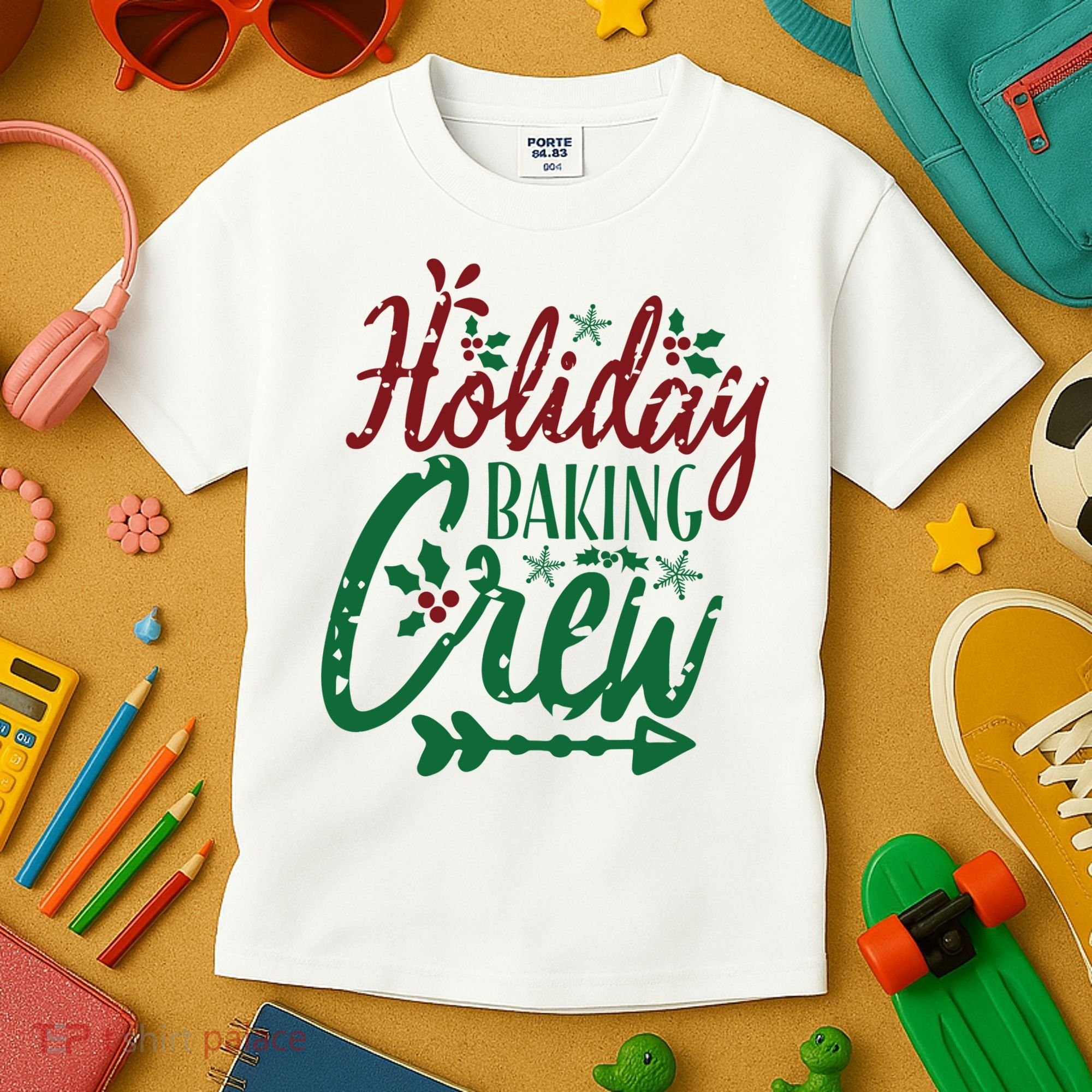 Holiday Baking Crew Kids T-Shirt