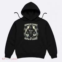 Human By Chance Alpha By Choice Alpha Wolf Hoodie thumb 0