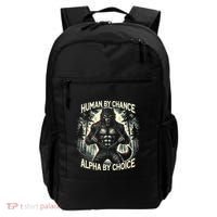Human By Chance Alpha By Choice Alpha Wolf Backpack thumb 0
