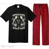 Human By Chance Alpha By Choice Alpha Wolf Pajama Set thumb 0