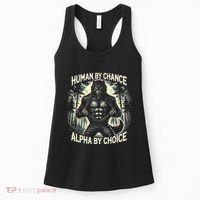 Human By Chance Alpha By Choice Alpha Wolf Women's Tank Top thumb 0