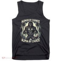 Human By Chance Alpha By Choice Alpha Wolf Tank Top thumb 0