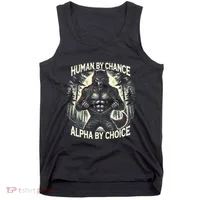Human By Chance Alpha By Choice Alpha Wolf Tank Top thumb 0