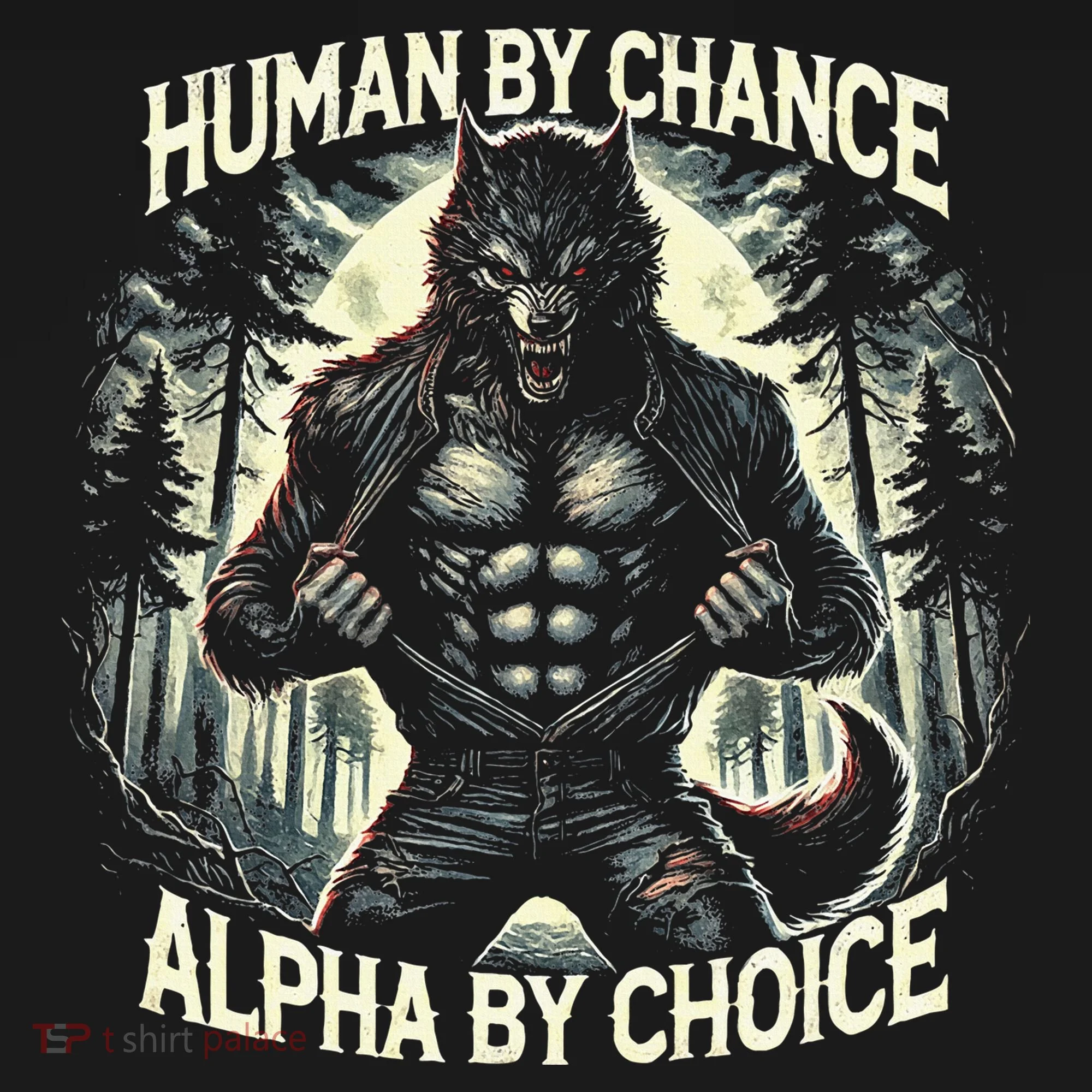 Human By Chance Alpha By Choice Alpha Wolf Tank Top