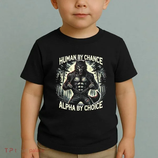 Human By Chance Alpha By Choice Alpha Wolf Toddler T-Shirt