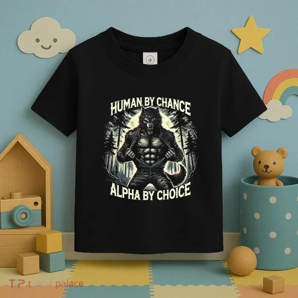 Human By Chance Alpha By Choice Alpha Wolf Toddler T-Shirt