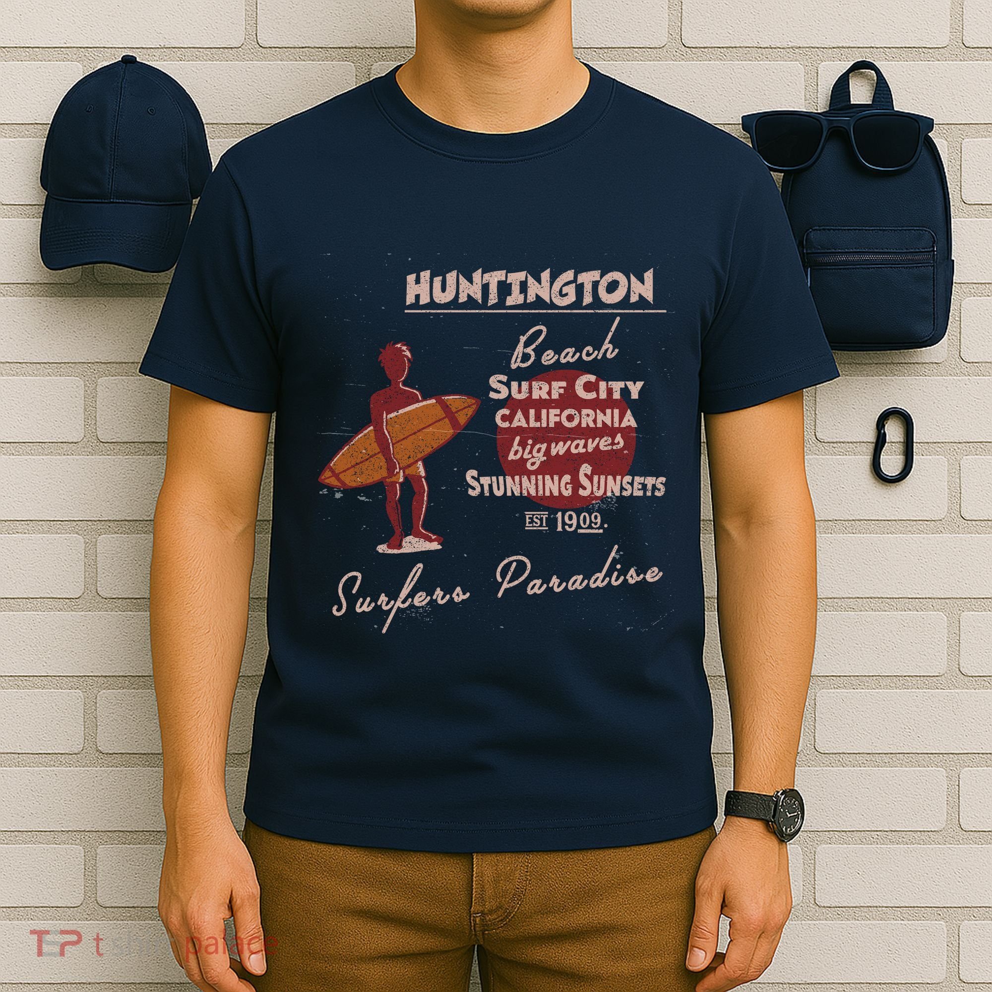 Huntington Beach California Vintage T-Shirt