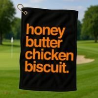 Honey Butter Chicken Biscuit Texas Pride Golf Towel thumb 1