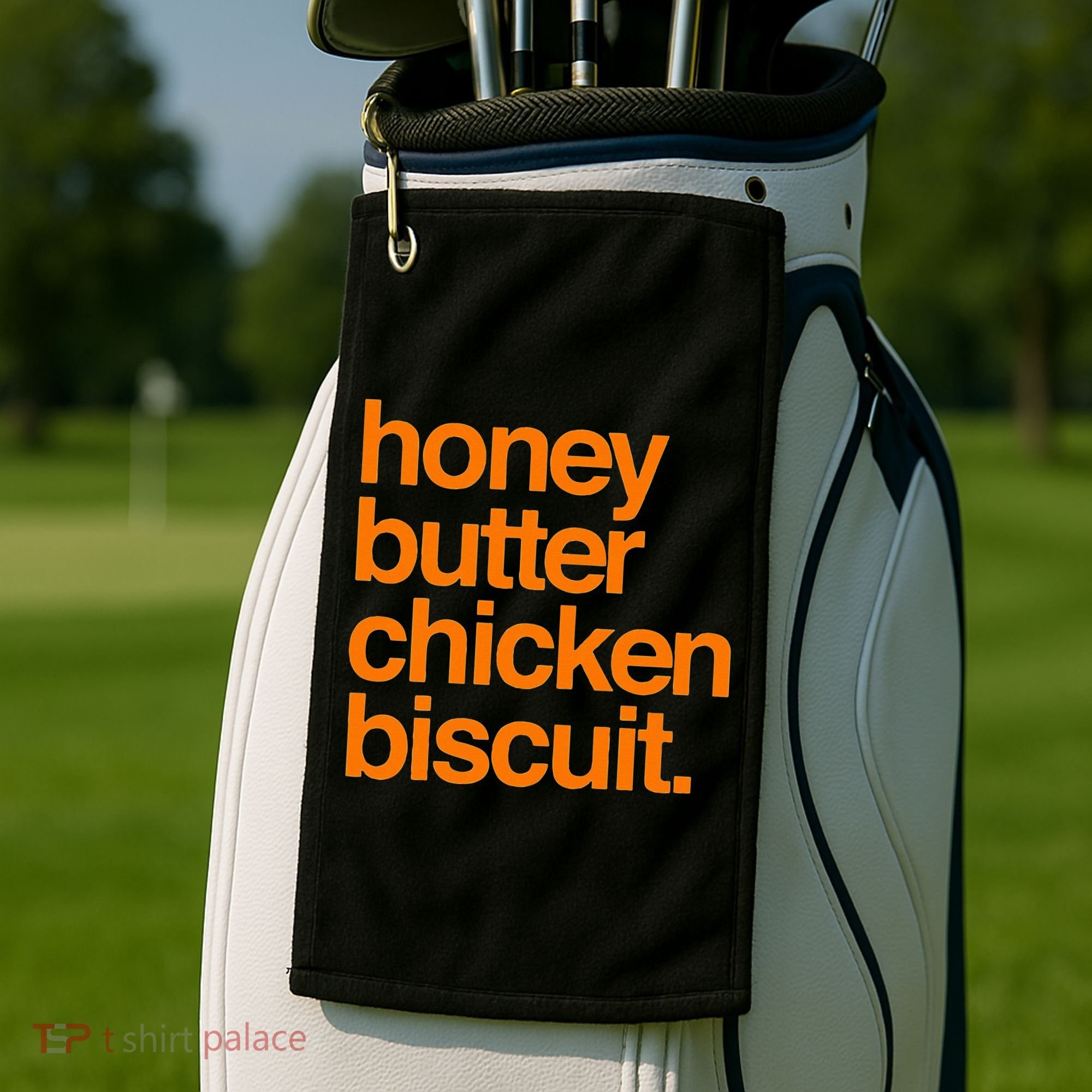 Honey Butter Chicken Biscuit Texas Pride Golf Towel