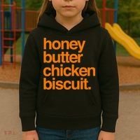 Honey Butter Chicken Biscuit Texas Pride Kids Hoodie thumb 3