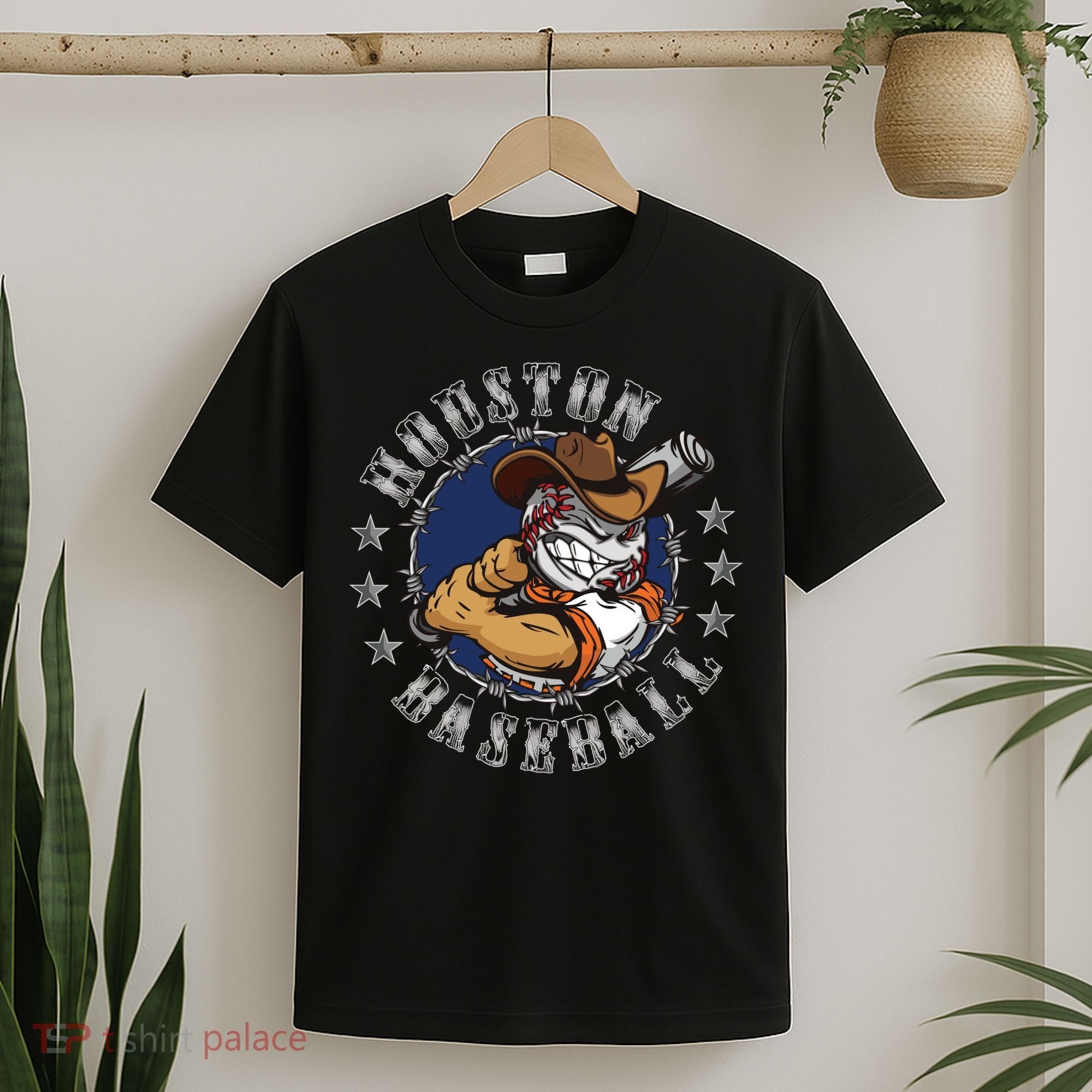 Houston Baseball Cartoon T-Shirt