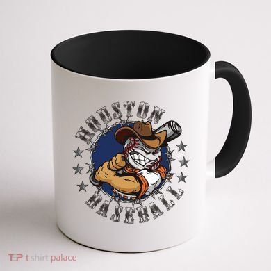 Houston Baseball Cartoon Coffee Mug back