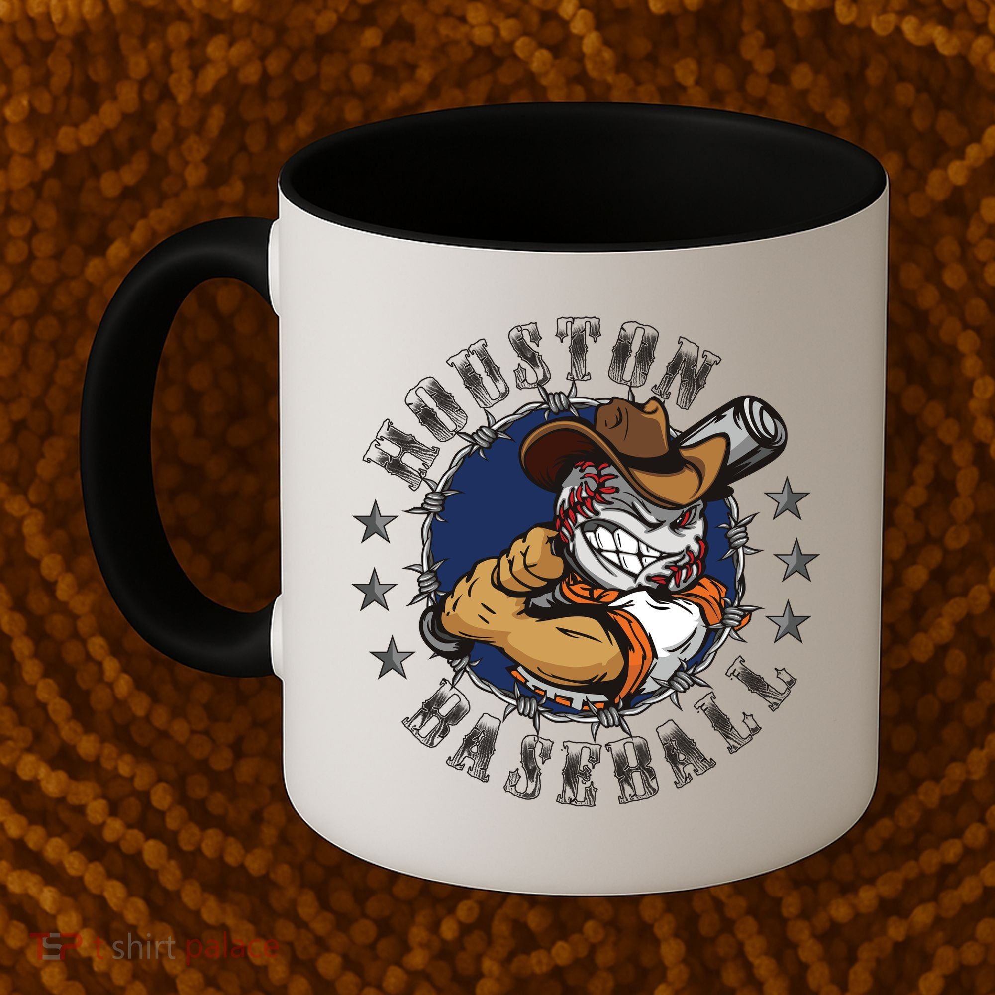 Houston Baseball Cartoon Coffee Mug