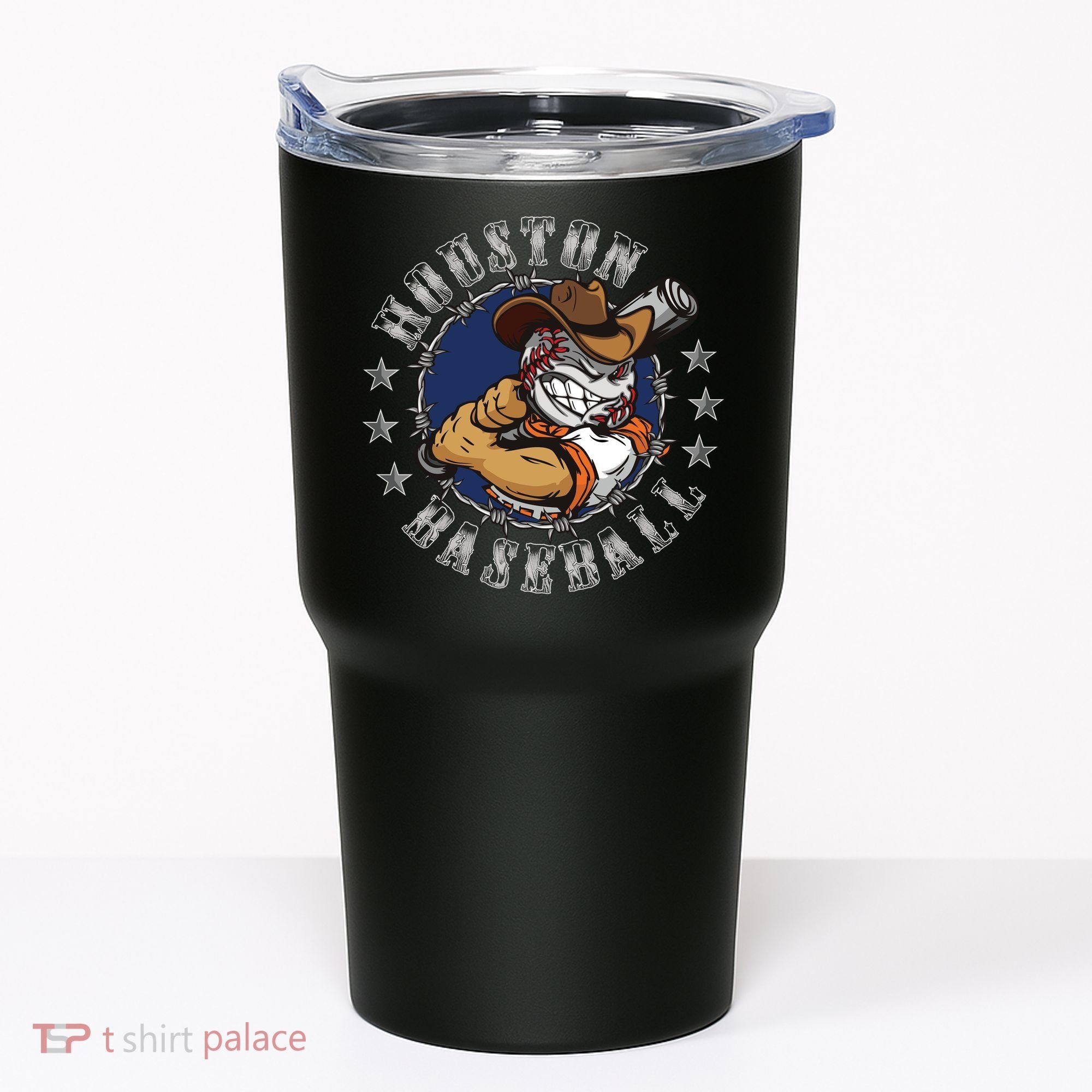Houston Baseball Cartoon Tumbler