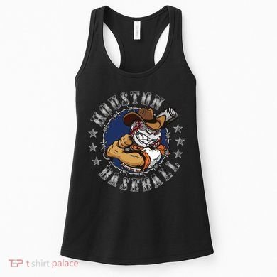 Houston Baseball Cartoon Women's Tank Top