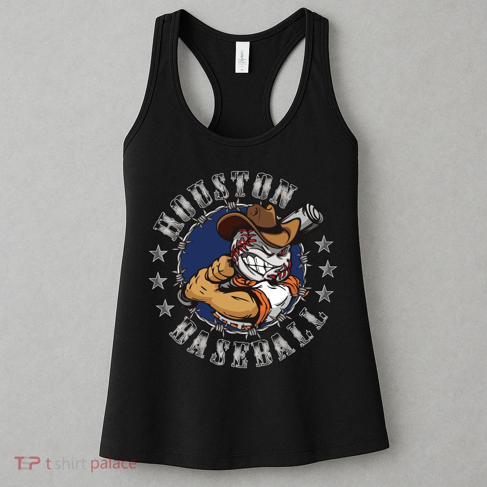 Houston Baseball Cartoon Women's Tank Top