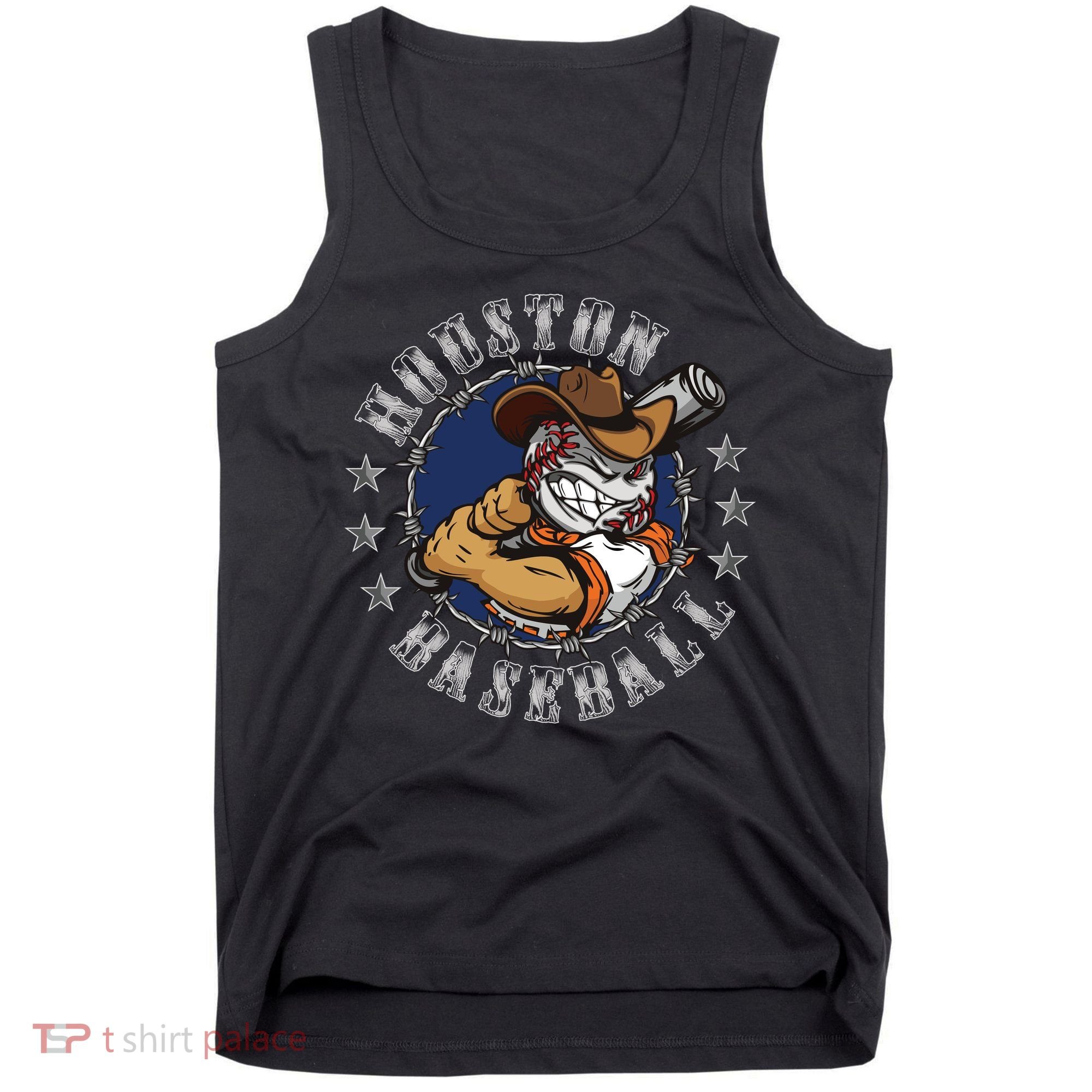 Houston Baseball Cartoon Tank Top
