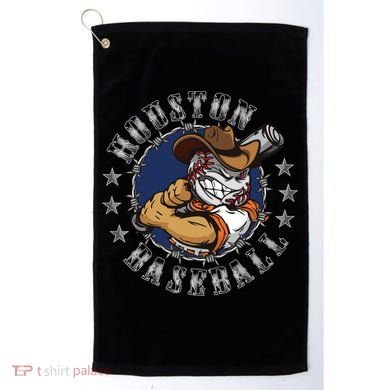 Houston Baseball Cartoon Golf Towel